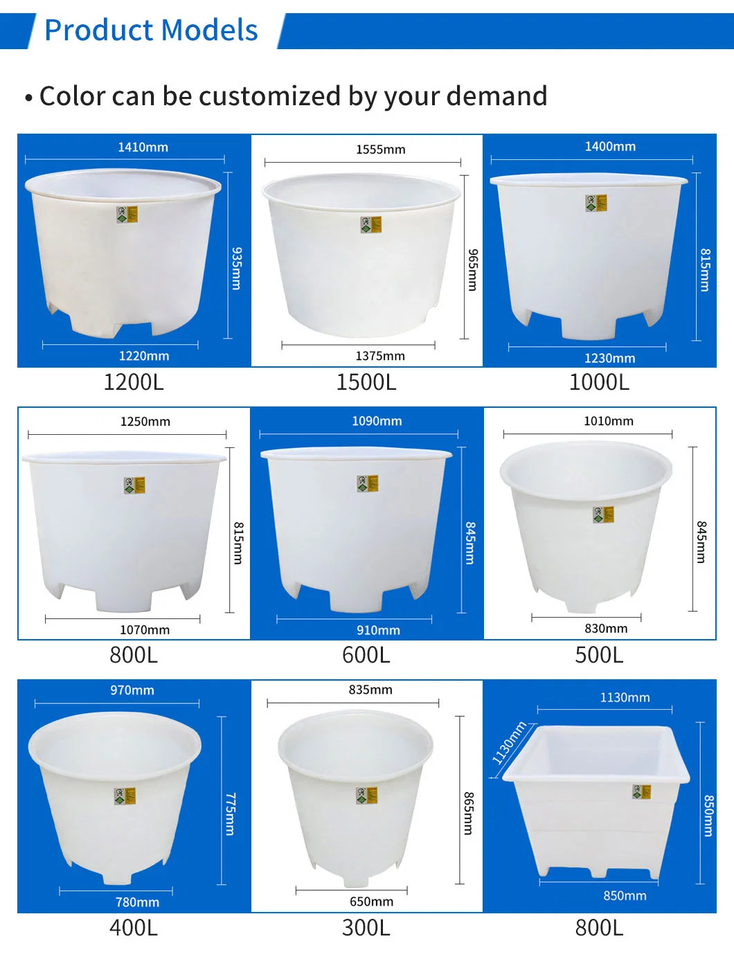 Material Handling Rectangular Rotomolding Heavy Duty Two-Way Forklift Plastic Pallet Bulk Bins